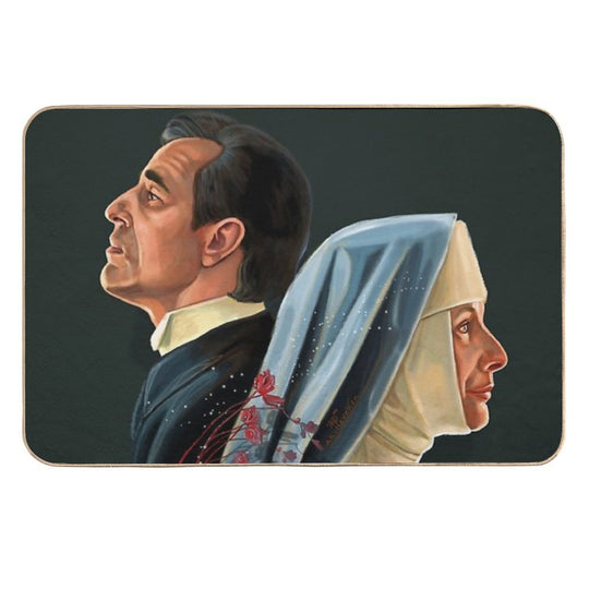 Claes Bang Dracula Painting  Dirt-Trapping Bath Mat