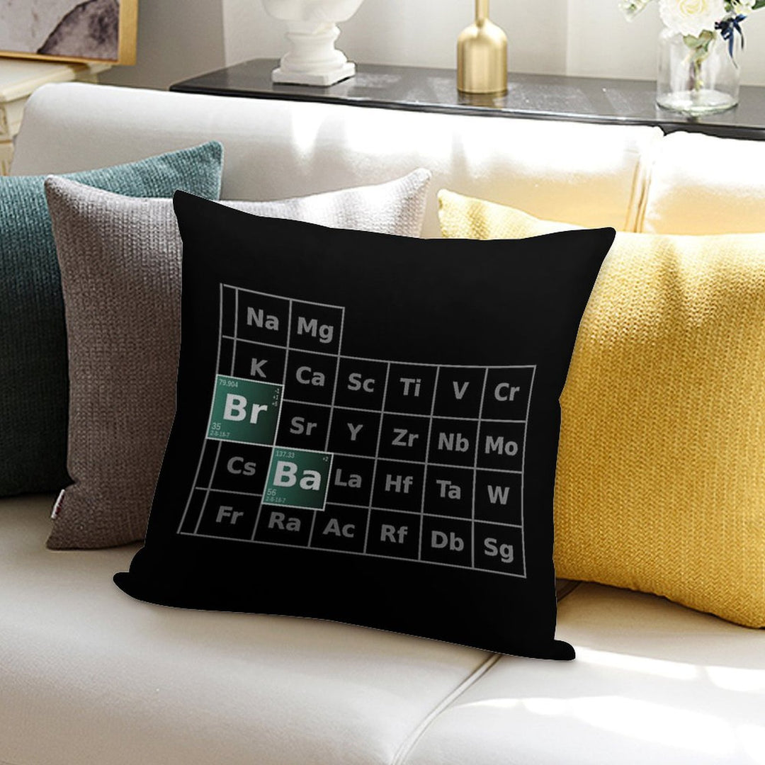 Breaking Bad Periodic Table Soft Washable Throw Pillow
