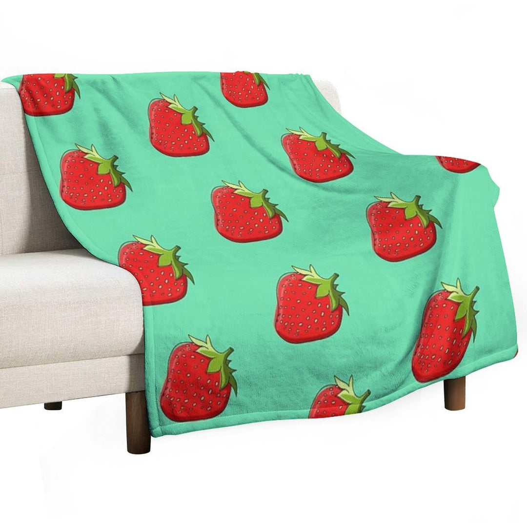 Strawberry Quick-dry Throw Blanket