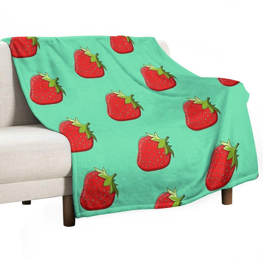 Strawberry Quick-dry Throw Blanket