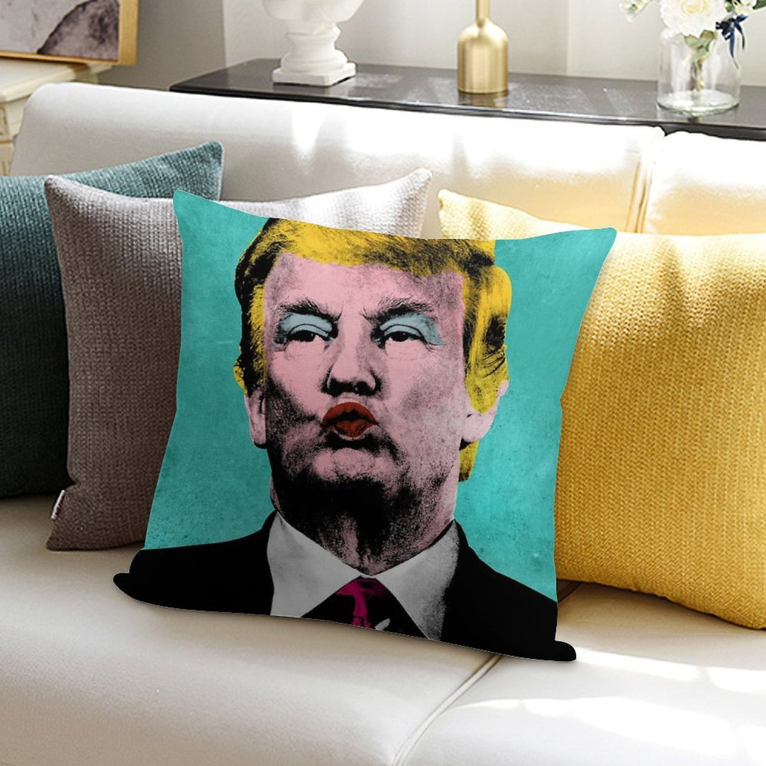 Trump Warhol Soft Anti-Pilling Throw Pillow