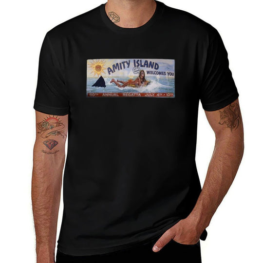 Welcome To Amity Island  Vintage-inspired T-Shirt