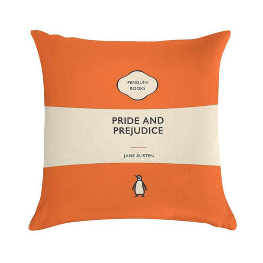 Pride And Prejudice Jane Austen Penguin Book Cover Soft Luxury Feel Throw Pillow