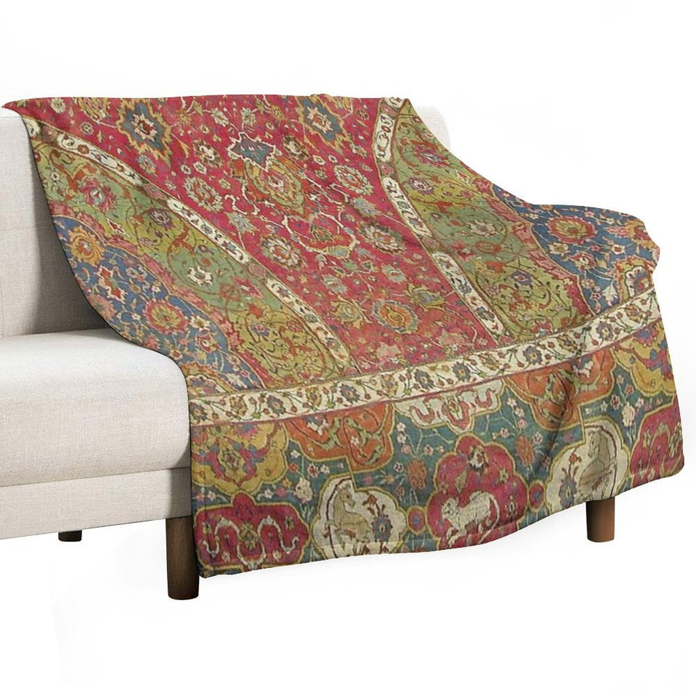 Antique Kilim 8 Easy Care Throw Blanket