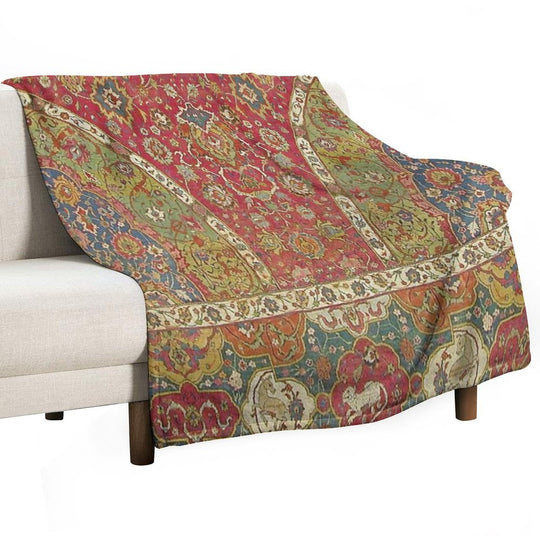 Antique Kilim 8 Easy Care Throw Blanket