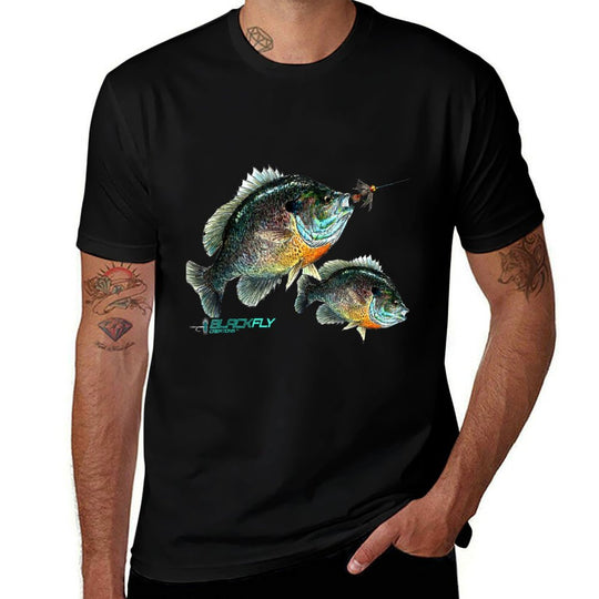 Black Fly Bluegill Fishings Panfish Jigs  Soft T-Shirt