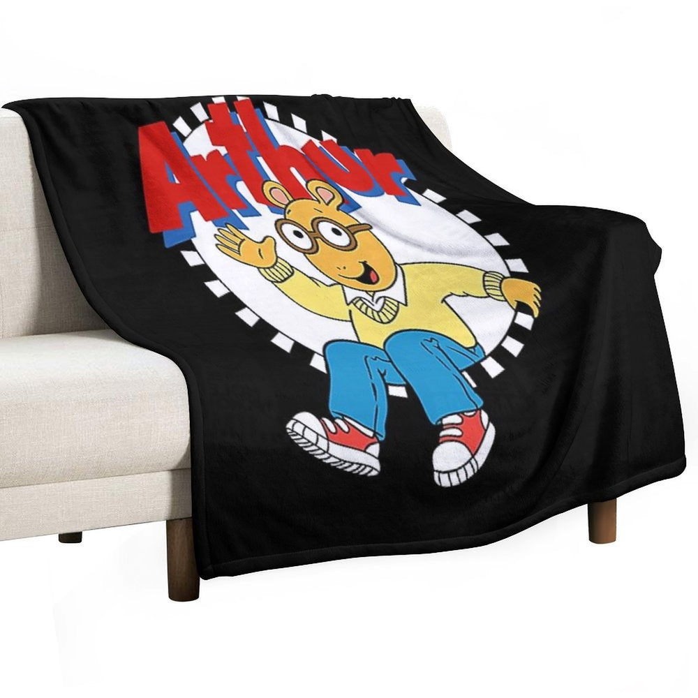 Arthur Cartoon Sustainable Throw Blanket