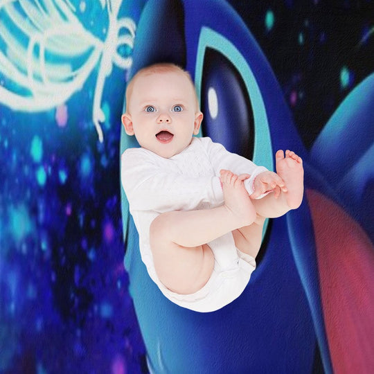 Stitch Butterfly Starry Sky Gift-ready Throw Blanket