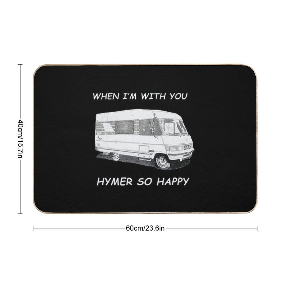 When I'm with You Hymer So Happy Hymer B544 Designs  Pet-Safe Bath Mat