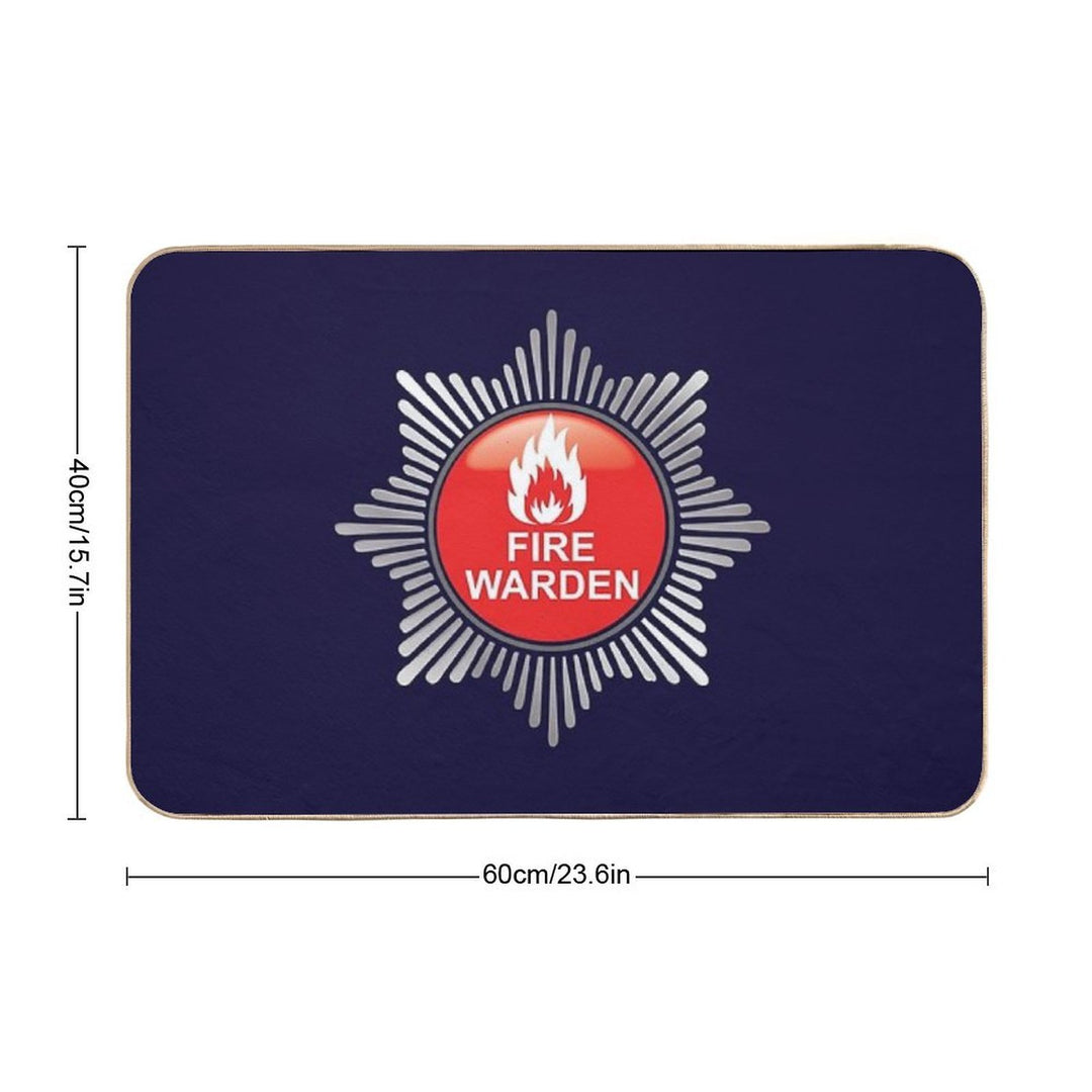 Fire Warden  Easy To Clean Bath Mat