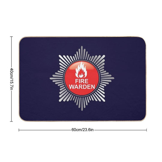 Fire Warden  Easy To Clean Bath Mat