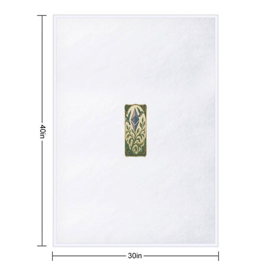 Ethereum Plant Growing Upward Lightweight Throw Blanket