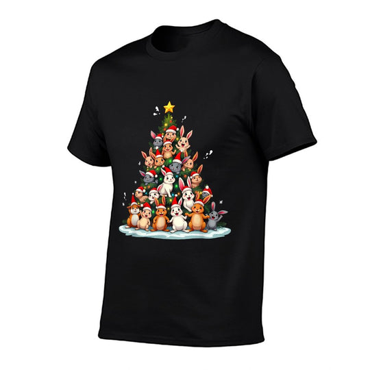 Rabbit Christmas Tree Funny Holiday Bunny  Classic T-Shirt