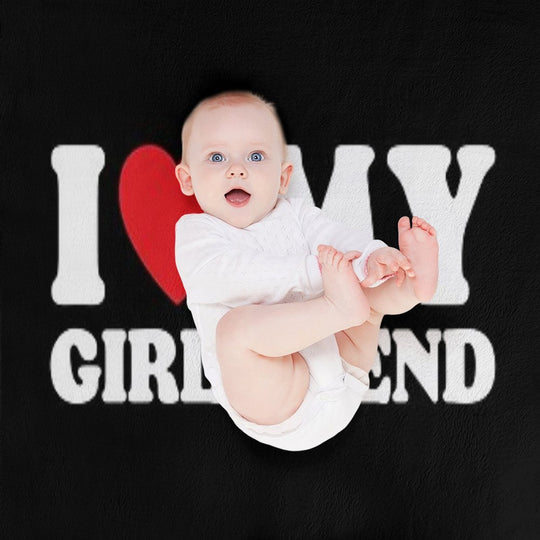 I Love My Girlfriend Multi-functional Throw Blanket