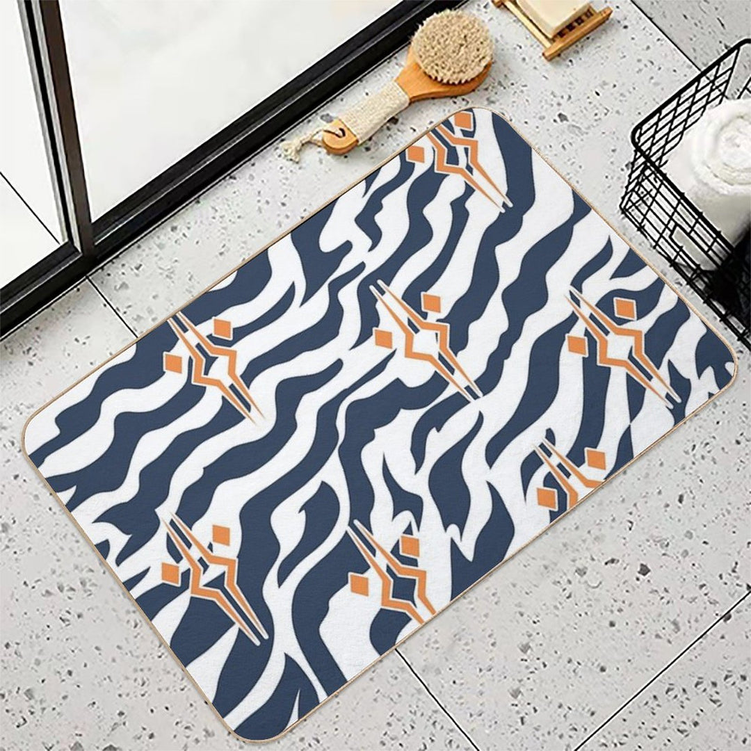 Ahsoka Tano Lekkus Pattern with Fulcrum Logo  Long-Lasting Bath Mat