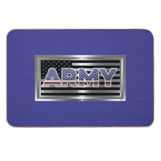 Commemorative Army Metal Flag  Anti-Trip Bath Mat