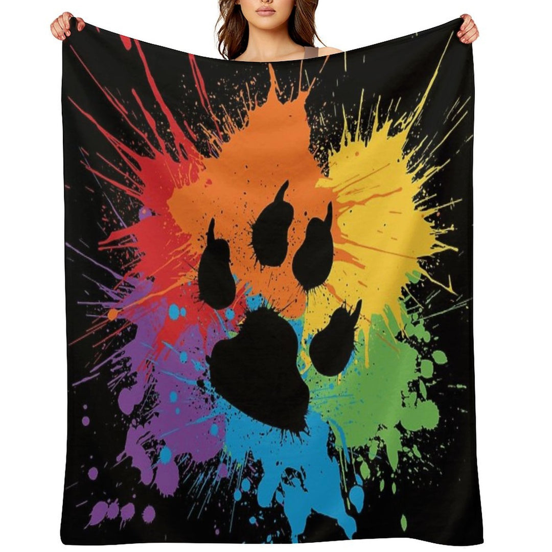 Paw Pride Dark 2019 Sustainable Throw Blanket