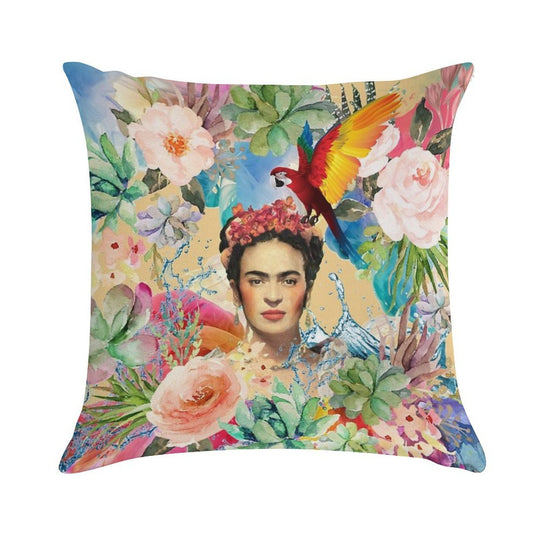Frida Kahlo Soft Luxury Feel Throw Pillow