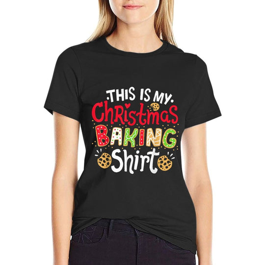 Christmas Baking  Fade-proof Color T-Shirt