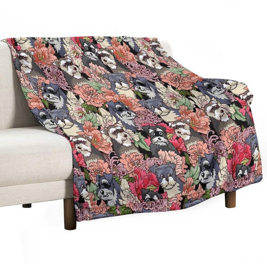 BECAUSE SCHNAUZERS Lightweight Throw Blanket