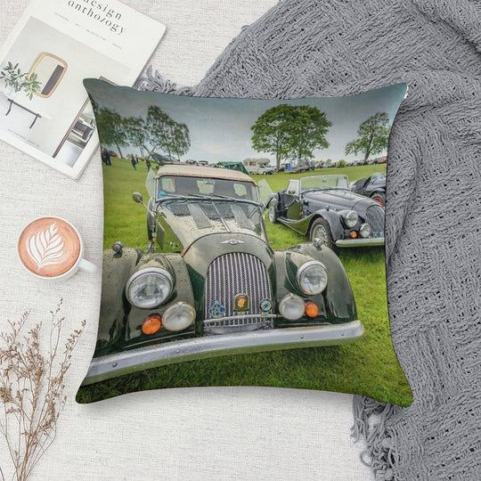 Morgan Classic Cars Soft Warmth Comfort Throw Pillow