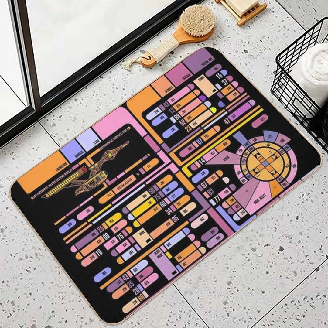TNG Interface Space Future Control Panel  Dirt-Trapping Bath Mat