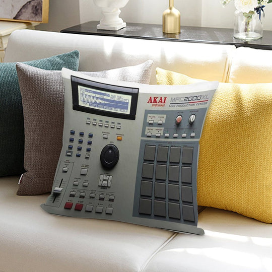 AKAI MPC 2000XL 90s Underground Hip Hop Soft Style Accent Throw Pillow