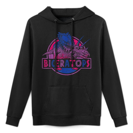 Biceratops Bisexual Dinosaur LGBT Pride Pilling-Resistant Hoodie