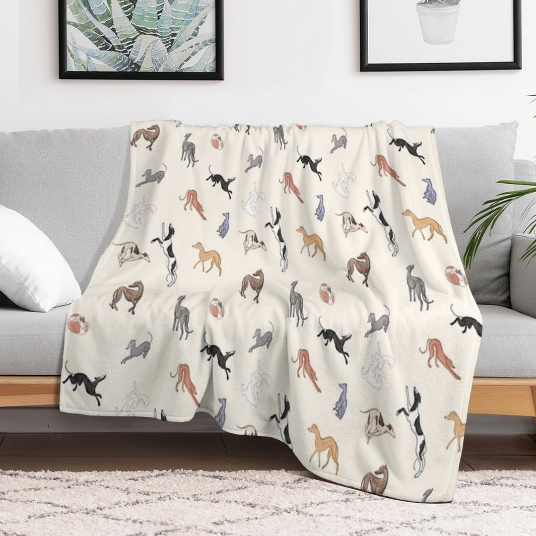 Greyhound Love - Adopt Premium Throw Blanket