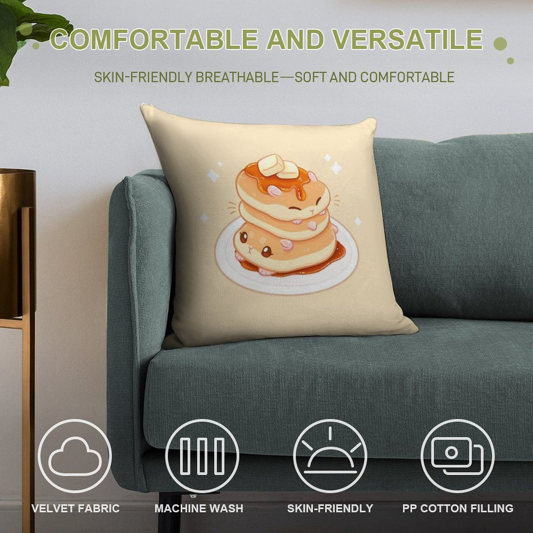 Hamcakes Soft High-Density Material Throw Pillow