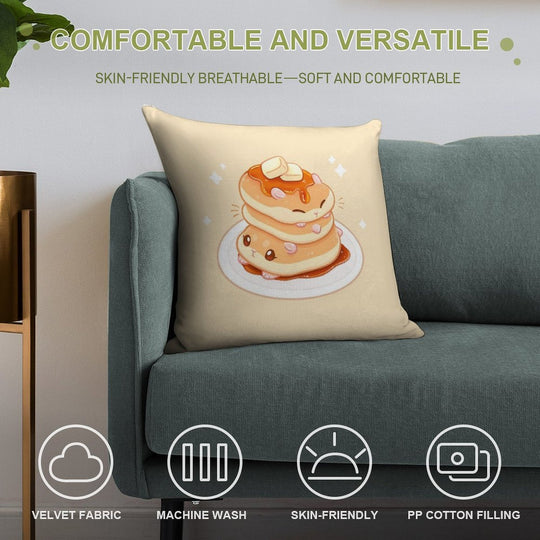Hamcakes Soft High-Density Material Throw Pillow