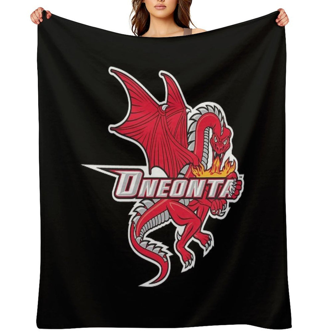 SUNY Oneonta Red Dragons Gift-ready Throw Blanket