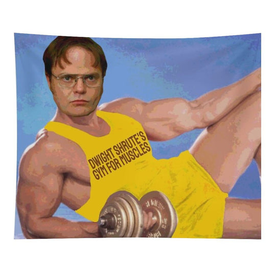 Dwight's Gym For Muscles Tapestry