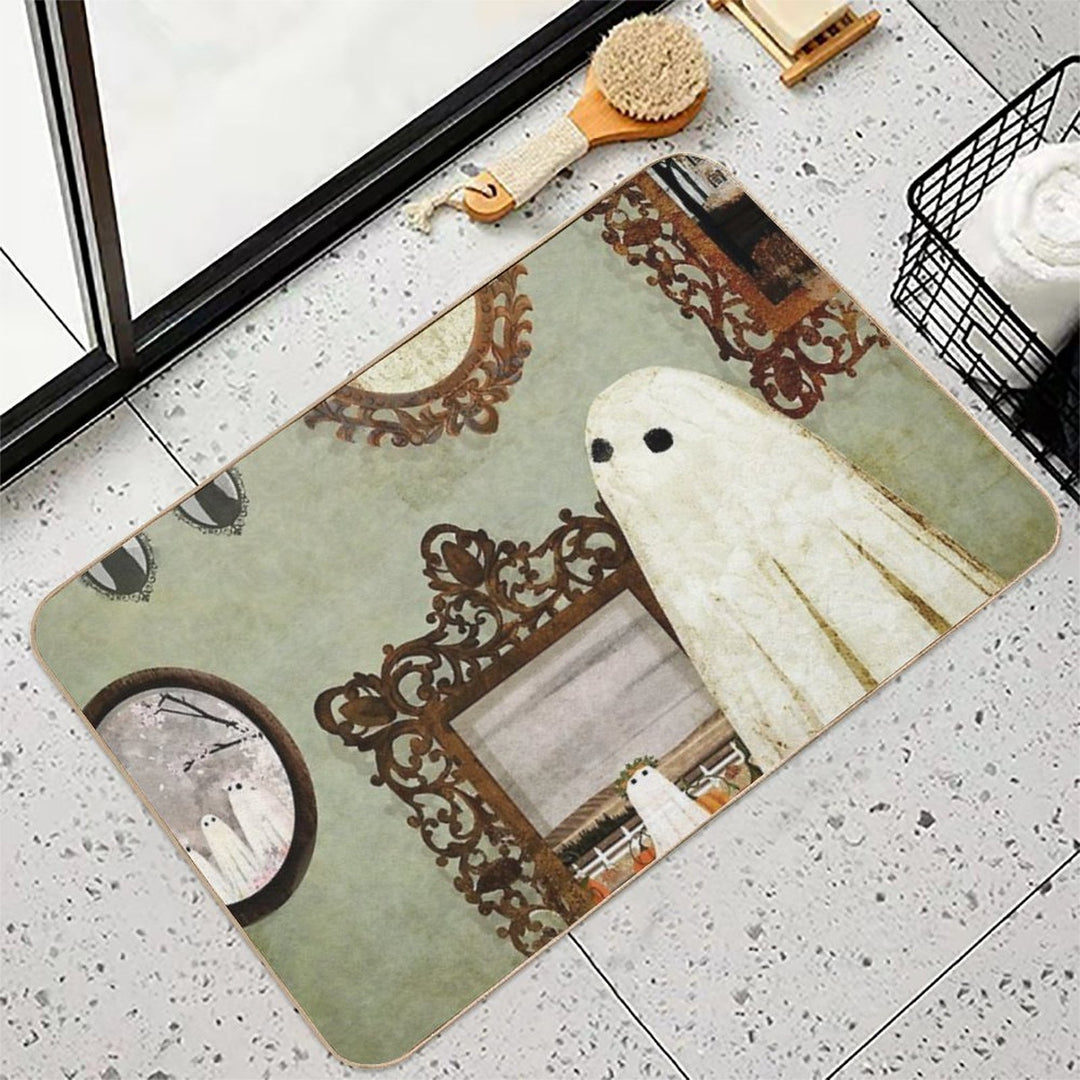 There's A Ghost in The Portrait Gallery  Non-Slip Bath Mat