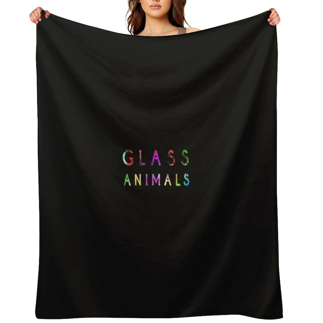Glass Animals Machine-washable Throw Blanket