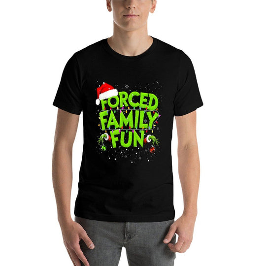 Forced Family Fun Christmass Matching Family Pajama  Classic T-Shirt