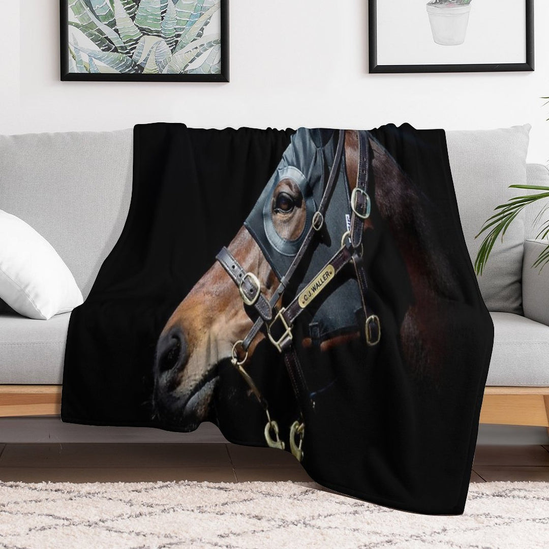 Winx - Racehorse Durable Throw Blanket
