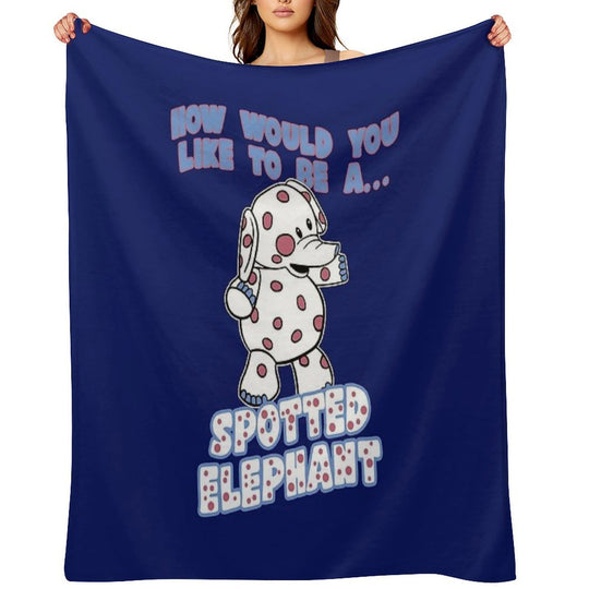 Spotted Elephant Misfit Toy Velvety-soft Throw Blanket