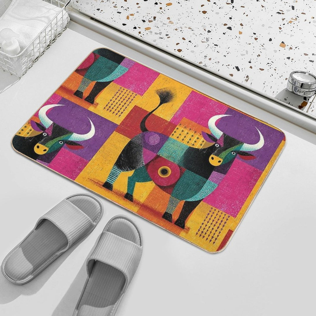 Taurus Once They Decide To Do Something...  Repositionable Bath Mat