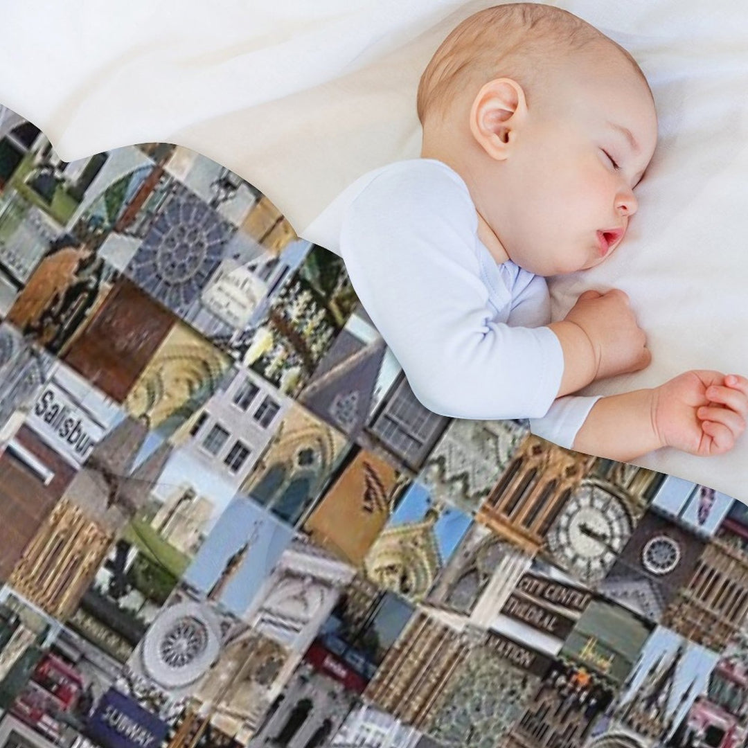 London, England Anti-pilling Throw Blanket