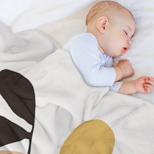 Abstraction_Bohemian_PLANTS_SUN_ART Wrinkle-free Throw Blanket