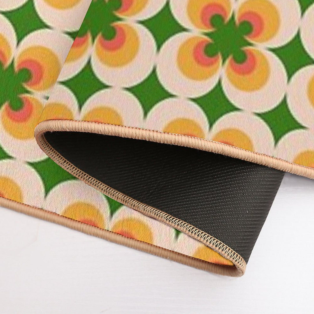 Flower Power Textile  Long-Lasting Bath Mat