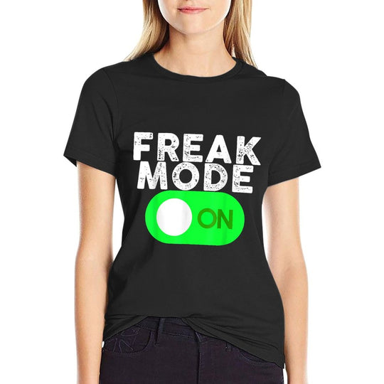 Freak Mode On - Funny Power Button Freaky Viral Slang Meme  Breathable T-Shirt
