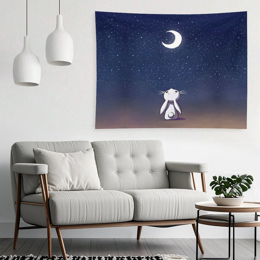 Moon Bunny Tapestry