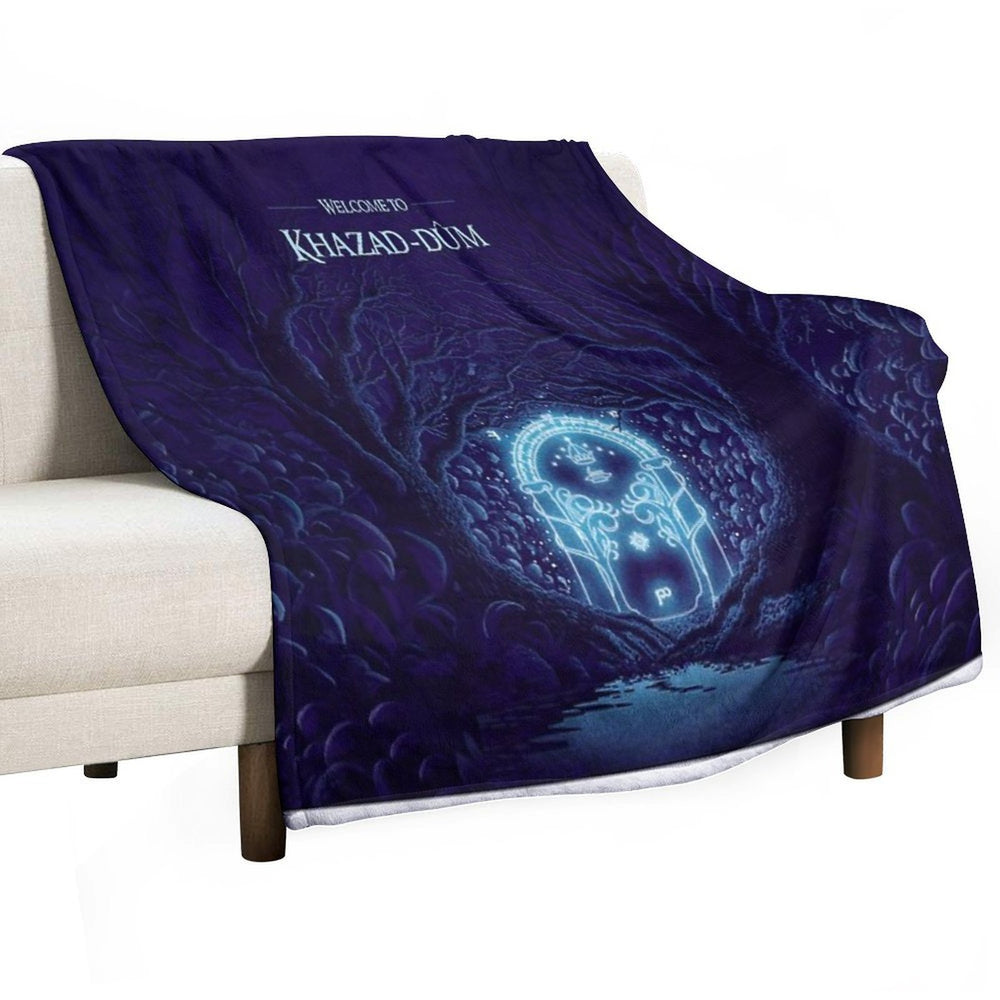 Wecome to Khazad-dum Sustainable Throw Blanket