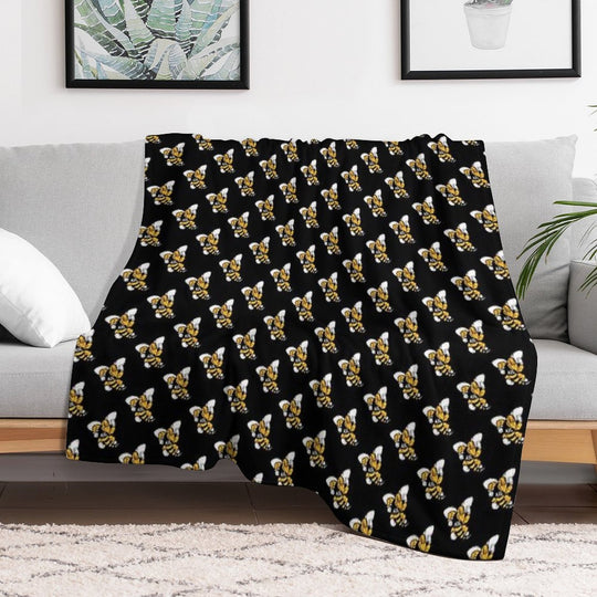 The Randolph Macon Iconic Anti-pilling Throw Blanket