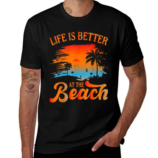 Summer Vacation Beach Vacation Life Is Better At The Beach  Affordable Price T-Shirt