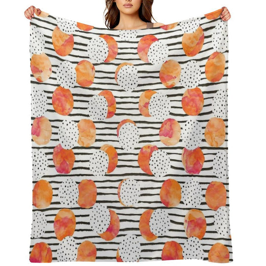 Fruity Orange Gift-ready Throw Blanket