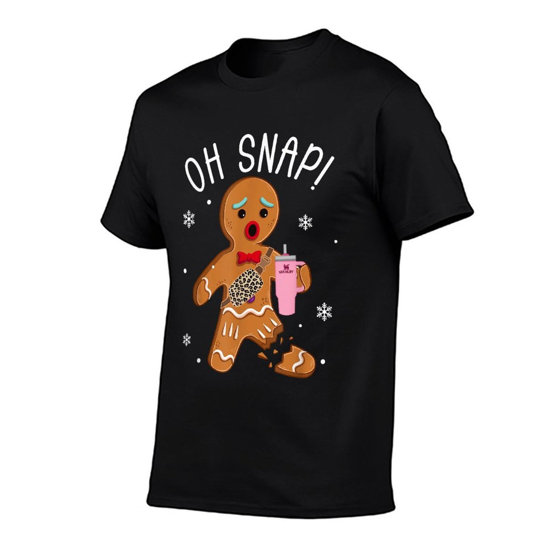 Oh Snap Gingerbread Stanley Tumbler Belt Bag Christmas Xmas  Slim-fit Cut T-Shirt