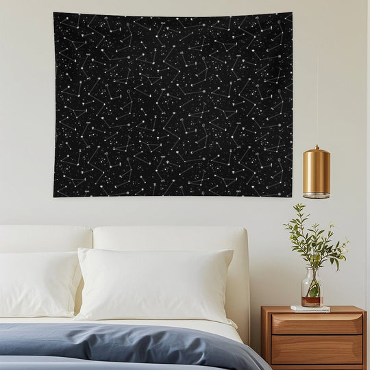 Constellations (Black) Tapestry